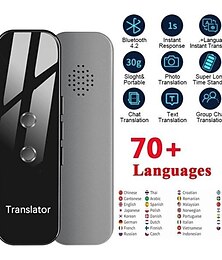 abordables -Le plus récent dispositif de traduction vocale intelligent électronique portable 3 en 1 traducteur de langue bluetooth voix/texte/photographique