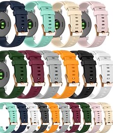 billiga -Klockarmband för Garmin Forerunner 158 55 245 255S Music Vivoactive 4S 3 Vivomove 3S Sport Venu 2S Sq 2 Plus Silikon Ersättning Rem Quick Release 18 20mm Vattentät Justerbar Sportband Armband