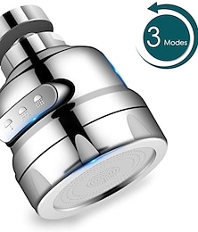 economico -Sostituzione della testa del rubinetto del lavello della cucina in 3 modalità, attacco per spruzzatore aeratore del rubinetto a 360 gradi, accessori per rubinetti risparmio idrico estendere