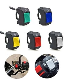 abordables -Interruptor de encendido/apagado de 22mm para motocicleta, botón pulsador de 12v, conector de botón, interruptor de manillar para atv, bicicleta electrónica, scooter, motocicleta, 2 piezas