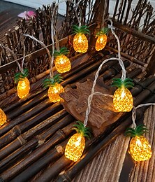economico -luci stringa di frutta 1.5m 10 led / 3m 20leds fragola banana kiwi forma ananas stringa lucine per la decorazione della festa della stanza di casa