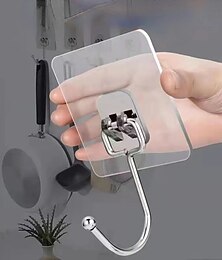 halpa -5 kpl isoja liimakoukkuja vedenpitävät ja ruostumattomat seinäkoukut raskaiden metallipyyhe- ja takkikoukkujen ripustamiseen