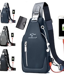levne -pánská náprsní taška nová móda korejský styl ležérní sportovní voděodolná oxfordská crossbody taška přes rameno pro muže taška přes rameno