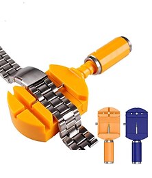 voordelige -watch link removal tool kit watch band tool strap chain pin remover reparatie tool kit voor horlogeband band aanpassing