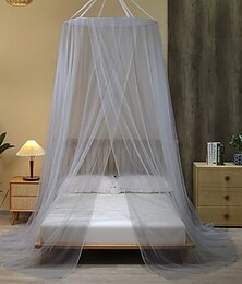 abordables -Ciel de lit moustiquaire avec dessus de princesse, facile à installer, adapté aux adultes et aux enfants, lit king size