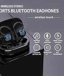 abordables -Écouteurs TWS Sans Fil Bluetooth-compatible 5.1 Casque IPX7 Étanche Écouteurs Affichage LED Micro Stéréo HD pour Xiaomi iPhone