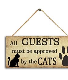 abordables -1pc panneau mural en bois de chien de compagnie, accessoires de décoration murale de signe de plaque de motif de chien d'animal en bois, pour les articles ménagers de décoration de chambre de café d'animalerie 4''x8'' (10cmx20cm)