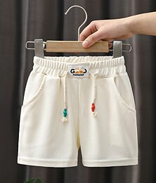 preiswerte -kinderkleidung Jungen Kurze Hose Feste Farbe Comfort Kurze Hose Outdoor Baumwolle bezaubernd Täglich Schwarz Marineblau Königsblau Mittlere Taille