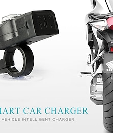 economico -universale doppia porta usb 12v impermeabile moto moto manubrio caricatore 5v 1a/2.1a adattatore adattatore di alimentazione per il telefono cellulare