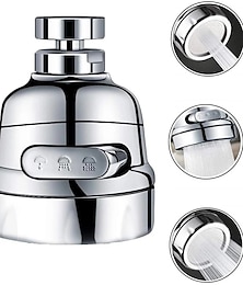 economico -sostituzione della testa del rubinetto della cucina 3 modalità, attacco dello spruzzatore dell'aeratore del rubinetto del lavello della cucina 360, accessori del rubinetto adattatore di collegamento dell'ugello di estensione del risparmio idrico