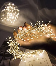 preiswerte -Firecracker Fairy String Lights Lichterkette mit USB-Stromversorgung und Fernbedienung, wasserdicht für Hochzeit, Camping, Party, Dekoration, 3 m, 100 LEDs, 6 m, 200 LEDs