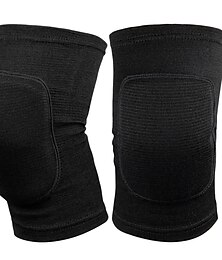 abordables -1 par de rodilleras blandas unisex, rodilleras protectoras elásticas antideslizantes, esponja gruesa, rodillera anticolisión, rodillera para voleibol, correr, bailar, fútbol, escalada, negro