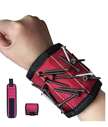 billige -magnetisk armbånd perfekt strømpestoppere,verktøybelte magnethåndledd for å holde skruer spiker borekroner kul gadget jul, bilvedlikeholdsverktøy