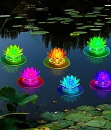 economico -Lampada Led Solare Galleggiante Loto Rana Lampada RGB Cambia Colore Esterno Giardino Piscina Illuminazione Decorativa Luce Subacquea Piscina Luce Solare Paesaggistica