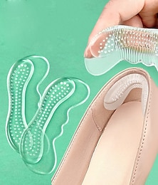 economico -inserti in gel antiscivolo per talloni da donna – cuscinetti trasparenti in silicone per prevenire le vesciche e per il massimo comfort – ideali per tacchi alti, scarpe basse e mocassini