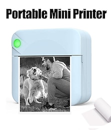 economico -mini stampante tascabile portatile wireless bt foto termica per telefono cellulare Android ios, stampa senza inchiostro note di studio regalo etichetta ricevuta, per il grande gioco