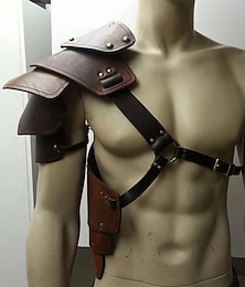voordelige -Retro vintage Punk & Gothic Middeleeuws Wapens en Harnassen Gemaskerd Bal Omslagdoeken Ren Faire Ridder Viking Voor heren Dames Uniseks Viking Maskerade Feest Volwassenen Sjaal