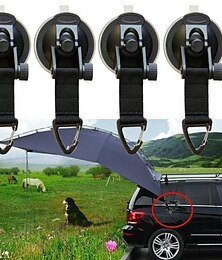 economico -4Pz Ganci ad Ancora con Ventosa - Fissaggio Sicuro per Teli da Campeggio Tenda da Sdraio Auto Teli Universali per Piscina e Tenda