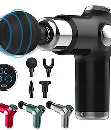levne -vysokofrekvenční masážní pistole mini lcd 32 rychlostí fascia pistole masážní přístroj svalů relaxace těla relaxace fitness