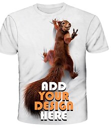 お買い得  -男性用カスタムTシャツ あなた自身のカスタムシャツをデザインします パーソナライズされたオールオーバープリントTシャツ カスタムギフト