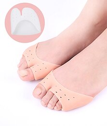 economico -copri punta protezioni per le dita dei piedi per le donne sacchetti di punta in silicone pastiglie in gel protezioni per scarpe da punta cuscinetti per calze in gel puntali per danza classica con foro