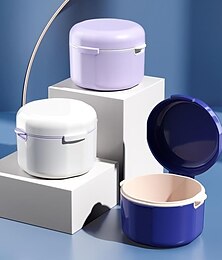 abordables -estuche para dentadura postiza, caja para dentadura postiza, caja porta retenedores, estuche para almacenamiento de dentadura postiza