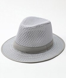 billiga -Herr Solhatt Soaker hatt Safari hatt Gambler hatt Strandhatt Svart Khaki grön Polyester Resor Strandstil Utomhus Semester Slät Solskyddskräm