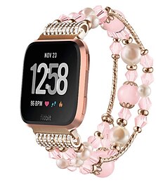 economico -Cinturino intelligente Compatibile con Fitbit Versa 2 / Versa Lite / Versa SE / Versa Lega Con perline Orologio intelligente Cinghia Diamante Bling Con perline Donne Uomini Braccialetto di gioielli