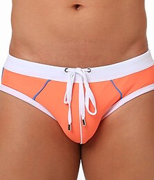 economico -Per uomo Costumi da bagno Pantaloncini da mare Pantaloncini Slip da bagno Color Block Comfort Traspirante Esterno Giornaliero Per uscire Sportivo Hawaiano Rosso Blu