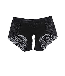 cheap -Women's Sexy Lingerie Panties Pure Color Fashion Hot Comfort Bed Date Vacation Lace Breathable Summer Spring Light Pink Black