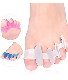 halpa -silikoni remmi sandaalivarvas flip isovarvas levittäjä tyyny bunion pehmusteet kova silikoni varvas sormierotin 4 reikää hallux valgus ortopediset välikkeet bunion päällekkäin vasara jalka korjain