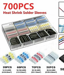 cheap -Electrical Wire Connectors Insulated Butt Splice Heat Shrink Solder Terminal Waterproof Butt Connectors Wire Cable Terminal