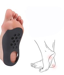 Недорогие -гелевые стельки для подошвенного фасциита с мгновенной подушкой для коррекции осанки амортизирующие ортопедические стельки для рабочих ботинок при плоскостопии & облегчение боли на высоком каблуке для