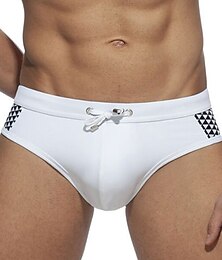 voordelige -Voor heren Zwemkleding Zwemshorts Korte broek Zwembroek Afdrukken Geometrie Comfort Ademend Buiten Dagelijks Uitgaan Sport Hawaii Zwart Wit