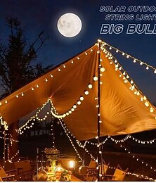 abordables -Guirlande Lumineuse Extérieure pour Camping Guirlande Guinguette 5m-20 LEDs, 6.5m-30 LEDs, Étanches et Incassables