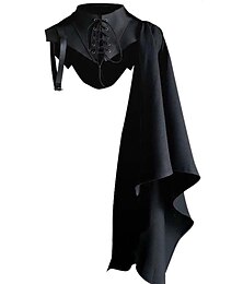cheap -Retro Vintage Punk & Gothic Medieval Renaissance Steampunk Cloak Shawls Knight Ritter Crusader Outlander Men's Women's Unisex Solid Colored Performance Party / Evening Stage Shawl