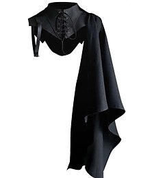 preiswerte -Retro Vintage Punk & Gothic Mittelalterlich Renaissance Steampunk Umhang Schals Ritter Ritter Kreuzritter Outlander Herren Damen Unisex Einfarbig Leistung Party / Abend Bühne Umhang