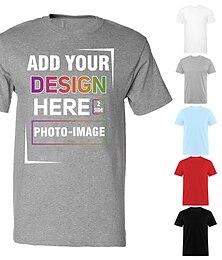 お買い得  -メンズ ユニセックス コットン 100% シャツ Tシャツ Tシャツ Tシャツ 錯視 3D グラフィック プリント クルーネック カスタム プリント ブラック レッド ブルー グリーン 3D プリント デイリー ホリデー 半袖 プリント 衣類 アパレル デザイナー