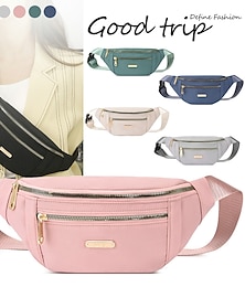 halpa -oxford kangasta fanny pack, naisten iso vyötärölaukku