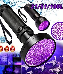 halpa -uv-taskulamppu 128 ledillä 395nm ultraviolettinen taskulamppu lamppu mustavalon ilmaisin koiran virtsan lemmikkieläinten tahroille ja lutille