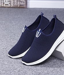 cheap -Men's Loafers & Slip-Ons Comfort Shoes Classic Casual Outdoor Daily Cloth Breathable Loafer Black Blue Grey Summer Fall