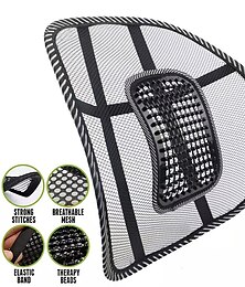 economico -cuscino di supporto lombare per seggiolino auto cuscino estivo traspirante per massaggio in rete per auto / camion / ufficio / casa