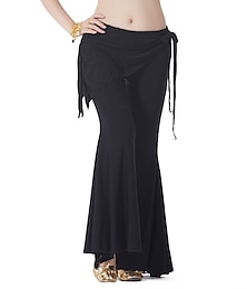 cheap -Belly Dance Pants Pure Color Ruffle Women's Training Crystal Cotton