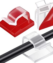 economico -50 clip adesive per cavi, clip per cavi da parete aggiornate per la gestione dei cavi, robuste clip per cavi, fermacavi per la parete sotto la scrivania