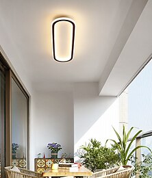 economico -plafoniera a led 1 luce 60 cm luci da incasso gel di silice plafoniera in alluminio per corridoio portico bar lampade da balcone loft creativo bianco caldo / bianco 110-240 v