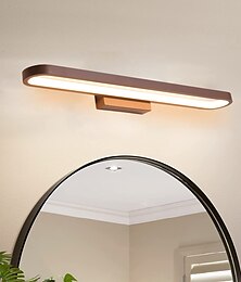 olcso -15,6 hüvelykes 23,5 hüvelykes 31,2 hüvelykes modern és minimalista led fali lámpa nappali hálószoba fürdőszoba fésülködőasztal fekete kávétükör elülső lámpa ac220v ac110v