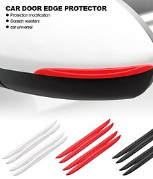 economico -starfire 4 pezzi / set protezioni antigraffio universali paraurti per auto protezione per bordi della portiera retrovisore adesivo di protezione striscia protettiva