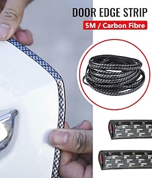 economico -Protettore per bordi di porte auto in fibra di carbonio StarFire 5M - Modanatura anti-collisione protezione contro graffi e striscia sigillante per styling auto