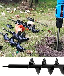 economico -6 dimensioni giardino trivella trapano strumento spirale foro scavatrice terra trapano terra trapano per piantare semi giardinaggio recinto fiore fioriera