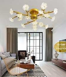 preiswerte -57 cm Globe Design Ceiling Lights Metal Modern Style Shiny Metallic Globe Electroplated Painted Finishes Modern Nordic Style 85-265V